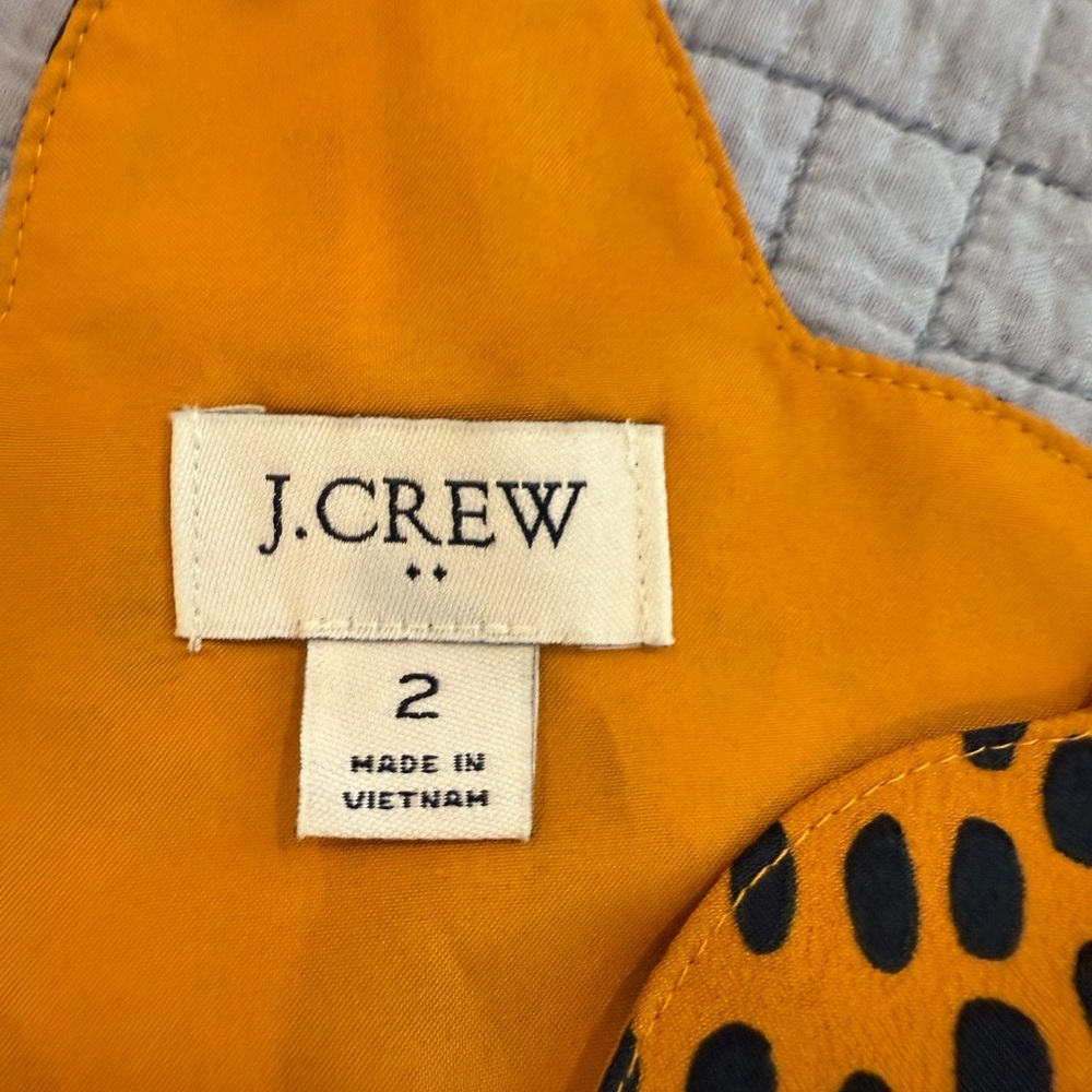 J.CREW‎ Leopard scalloped cami top SIZE 2 - Picture 2 of 7